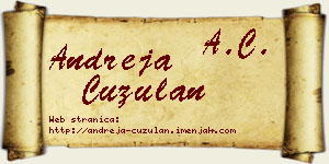 Andreja Ćuzulan vizit kartica